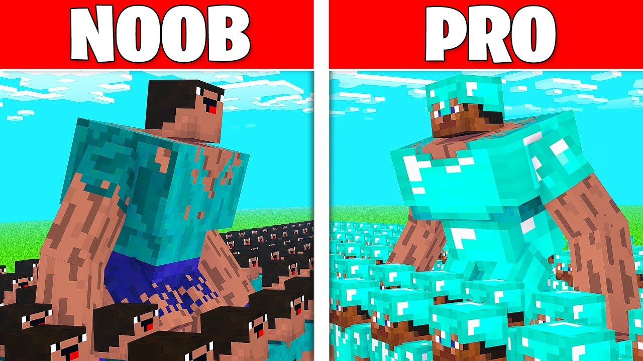 Minecraft NOOB Vs PRO: EJÉRCITO MUTANTE NOOB Vs EJÉRCITO MUTANTE PRO ...