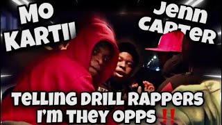 Telling Mo Kartii  and Jenn Carter THEIR MUSIC TRASH ** Got crazy ** interview