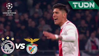 ¡Furioso! Edson explota en el juego  | Ajax 0-1 Benfica | UEFA Champions League 2022 - 8vos | TUDN