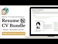 Build your Resume/CV through NOTION! (+ Free Template Bundle)