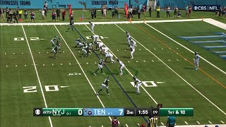 Braelon the bowling ball! Jets' rookie RB Allen treats Titans like pins on TD