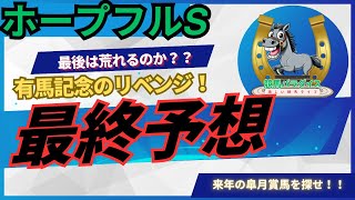 【競馬】ホープフルS最終予想！今年最後の投稿です！最後は笑って年を越すぞ！