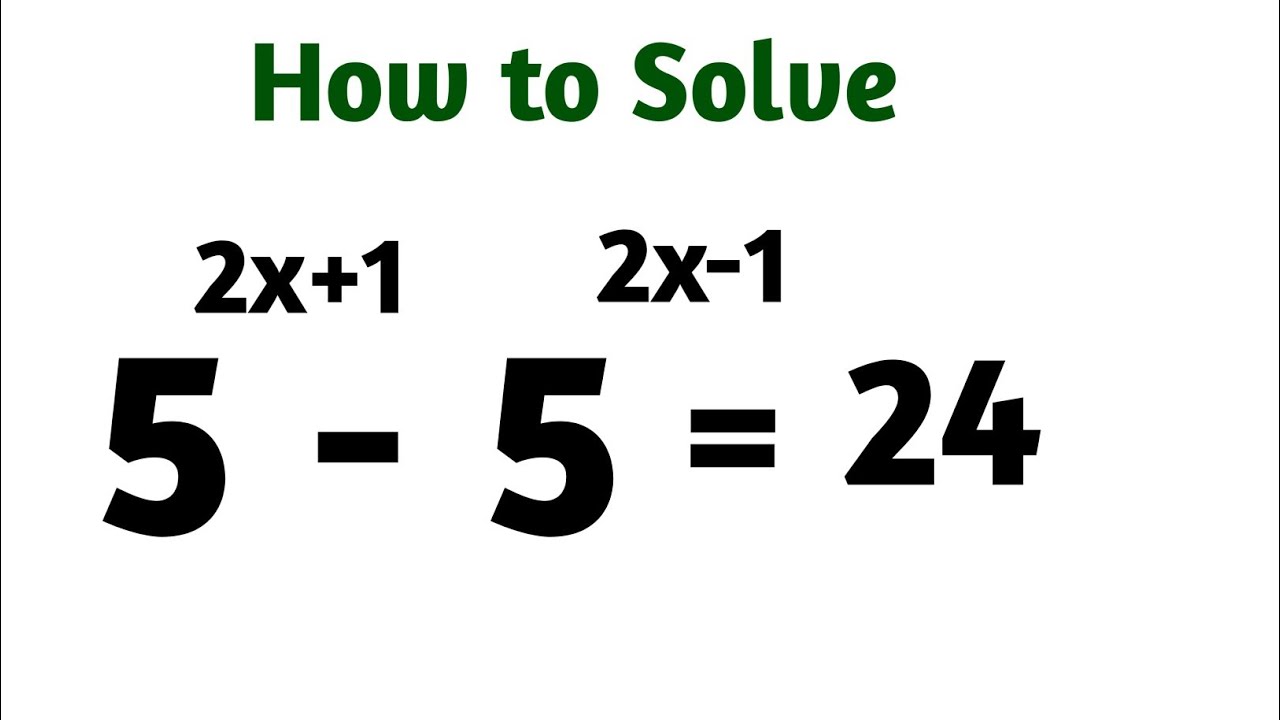 A Nice Math Exponent Problem Youtube