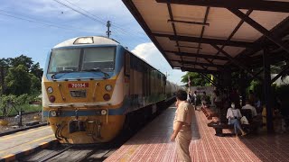 รถไฟหัวจักร CSR ทำขบวนรถปูน ผ่านหน้าสถานีอยุธยา Freight train CSR locomotive