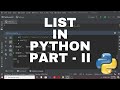 List in Python part-2 | Append | Sort | Remove | Count | Sum | Reverse