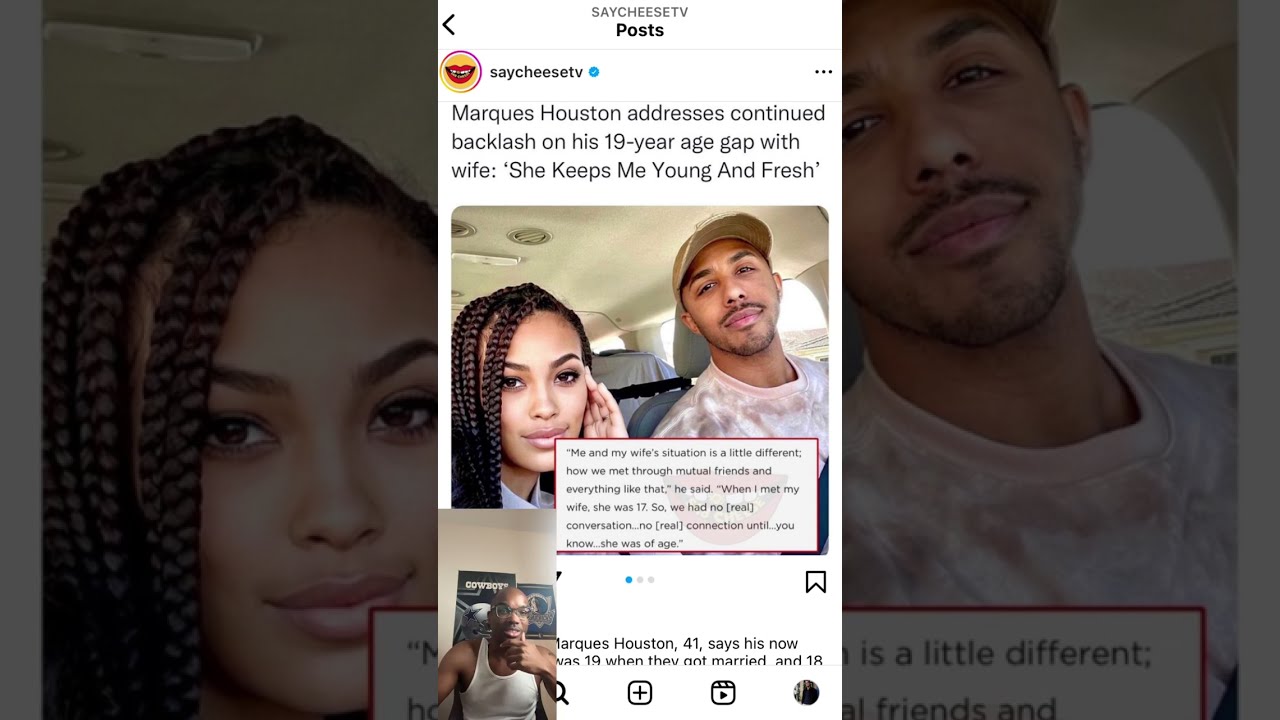 Marques Houston Addresses The 19 Year Age Gap With His Wife. He Said ...