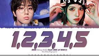 [SKZ-Record] HAN '1, 2, 3, 4, 5 (Feat. BAE of NMIXX)' Lyrics (한 12345 가사) [Color