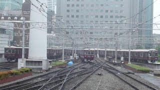 2016.05.09 阪急 6000系 6008F 急行 宝塚 行き 発車 9300系 特急 河原町 行き 発車 7000系 7009F 特急 新開地 行き 発車 梅田駅 阪急電車 阪急電鉄