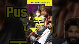 Pushpa 2 Dialogue Hindi | Pushpa 2 Trailer | Pushpa Actor Allu Arjun | #shorts