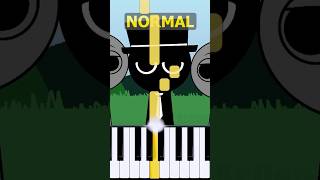 Black Theme (Incredibox Sprunki Retake) | Normal Vs Horror on piano