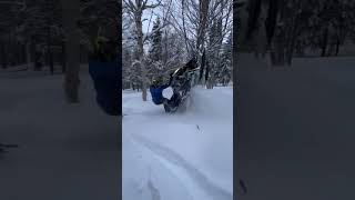 How do you turn around? #sled #sleding #backcountry #m8000 #powder #arcticcat #deepsnow