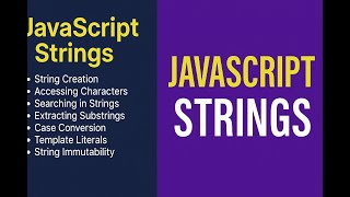 JavaScript Strings Explained | Complete Beginner's Guide