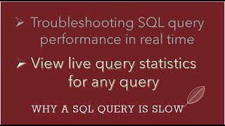 SQL Server Live query statistics