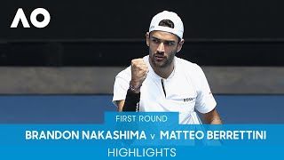 Brandon Nakashima v Matteo Berrettini Highlights (1R) | Australian Open 2022