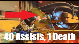 40 Assists And Just 1 Death! 🌸 Master Lifeweaver Gameplay - Overwatch 2