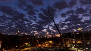 Sunrise over Midtown, Atlanta timelapse
