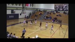 Eve Helsel basket Clearfield girls basketball 1-20-25