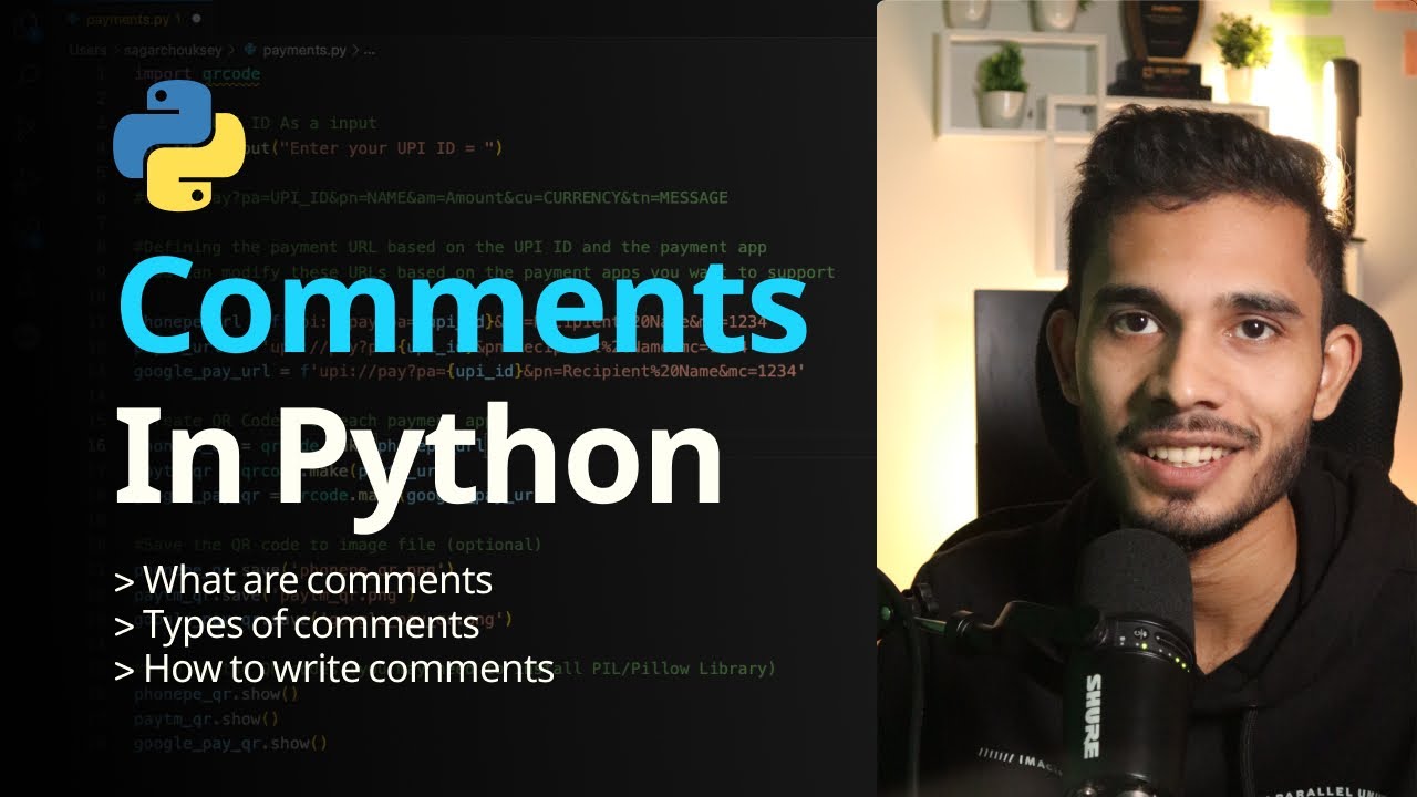 Comments In Python | Python For Beginners | Lecture 2 - YouTube