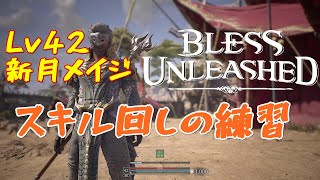 ビデオブログLv42新月メイジのスキル回しの練習【 #ブレスアンリーシュド 】 #BlessUnleashed_JP