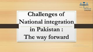 National integrity in Pakistan | national integration | national integration challenges and solution