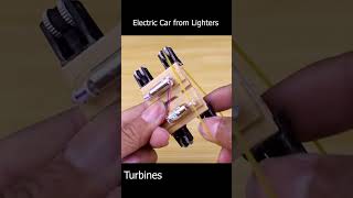 How To Make a Mini Electric Car from Lighters (SUPER FAST) #shorts