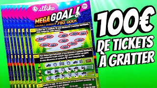 Je GRATTE 100€ De MEGAGOAL 💰 MAGNIFIQUE SESSION 😱