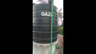 Gazi 1000 liter water tank setup