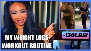 MY GYM ROUTINE FOR WEIGHT LOSS | How I Lost 100 Pounds in 4 Months | Rosa Charice