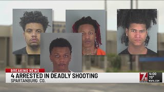 4 charged in deadly apartment shooting in Spartanburg Co.