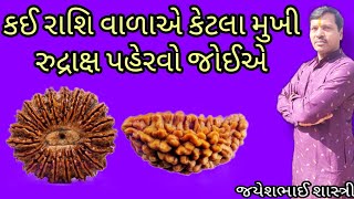 કઈ રાશિ વાળાએ કેટલા મુખી રુદ્રાક્ષ પહેરવો || Kai Rashi Vada a Ketala Mukhi Rudraksh Paheravo ||