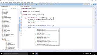 6 .Find Leap Year in Java