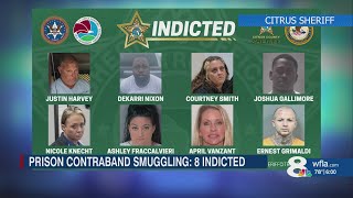 8 people indicted in scheme to bring drugs, cell phones to inmates