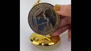 Our factory help you make custom production rotating metal trophy medals