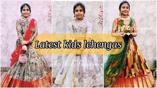 Latest Pattu Langa Blouse Designs For Kids || Latest Traditional Pattu Pavadai designs 2021