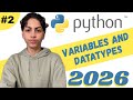 Python Tutorial for Beginners – Episode 2 | Variables & Data Types