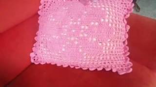 Capa de almofadas de croche Capa de almofadas de croche