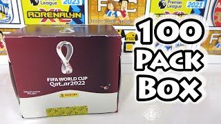 WORLD CUP 2022 BOX BREAK | NEW Panini Sticker Collection | 100 Pack Opening  | EARLY LOOK