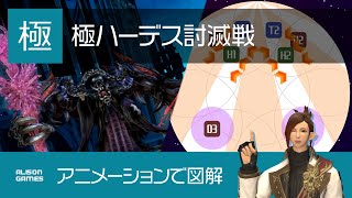 【FF14】極ハーデス討滅戦【アニメーションで図解】