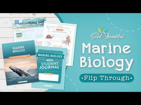 Marine biology at home school, science through the good and the beautiful