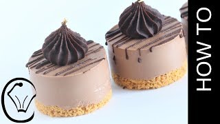 EASY Mini Chocolate Cheesecake - Eggless No Bake!