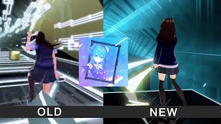 【Beat Saber】Hoshimachi Suisei『NEXT COLOR PLANET』/ Hard（Comparison of old and new environment）