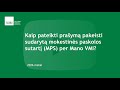 Kaip pateikti prašymą pakeisti sudarytą mokestinės paskolos sutartį (MPS) per Mano VMI?