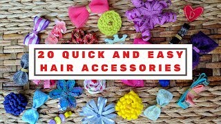 20 quick and easy DIY hair clips tutorial for kids | DIY Hair accessories | DIY My Space