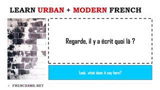 Learn French in 5 minutes I Urban French # 0119