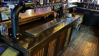 Rustic Bar made with 2x4s