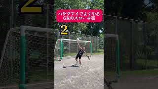 パラグアイでよくやるGKのスロー４選