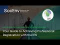 Spotlight Webinar // Your Guide to Achieving Professional Registration with the IES