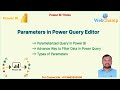 PBI_10: Parameterized Query in Power BI || Filter Data using Parameters in Power BI