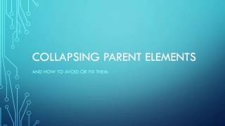 Floats and Collapsing Parent Elements