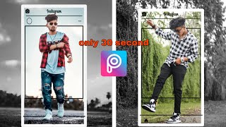 New Creative photo editing in picsart || Instagram frame photo editing || #shorts